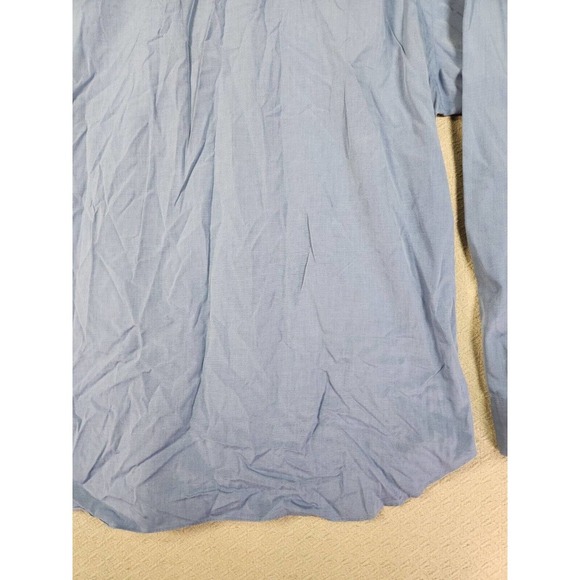 Vintage J Crew Shirt Mens XL 80s 2 Ply Cotton Button Up Regular Fit Blue EUC - Picture 10 of 12